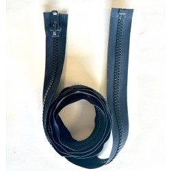 Fermeture à glissière injectée séparable maille 9 Marine 165 cm