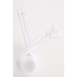 Fermeture à glissière spirale standard maille 6 blanche 100 cm