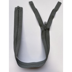 Fermeture à glissière injectée séparable maille 6 grise 52 cm