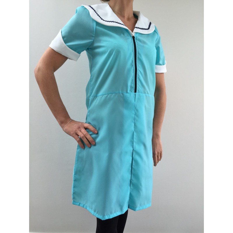 Blouse robe Maria en nylon turquoise
