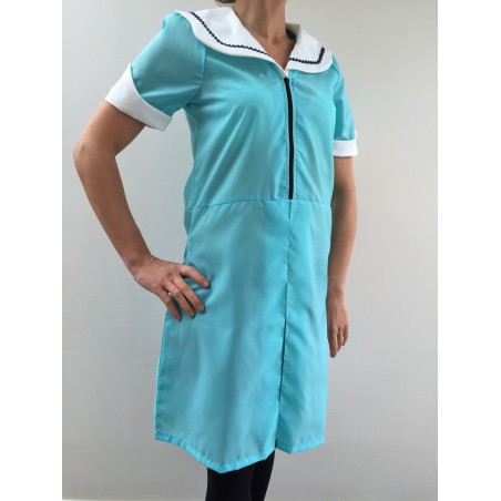 Blouse robe Maria en nylon turquoise