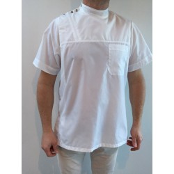 Blouse Patrice en nylon blanc